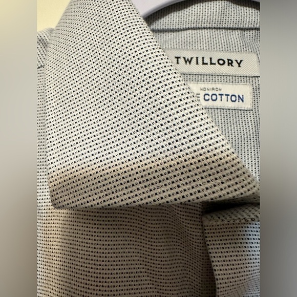 Twillory Button Up‎ Shirt Mens 16.5 34-35 Safe Cotton Long Sleeve Non Iron - Picture 3 of 6